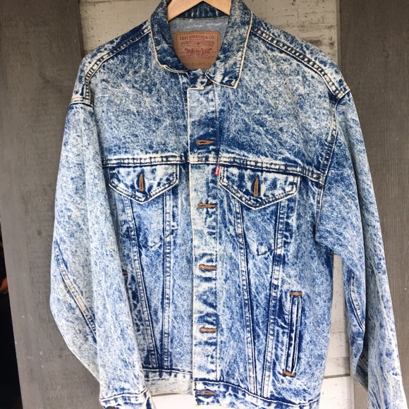 Vintage Levis Acid Wash Trucker Jacket 